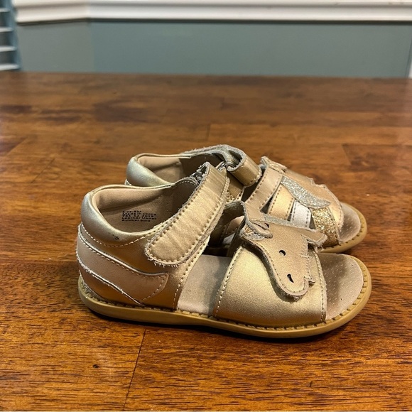 Livie & Luca unicorn leather sandals size 8 gold rose gold - Picture 1 of 9